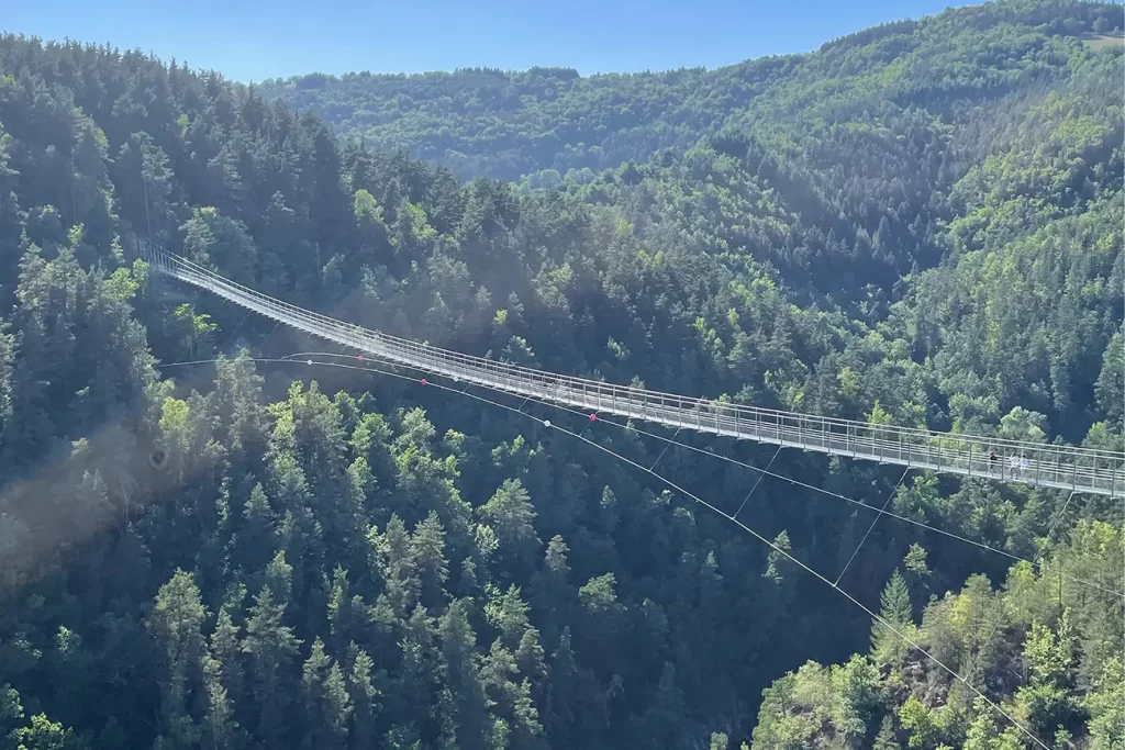 Passerelle himalayenne des Gorges du Lignon
