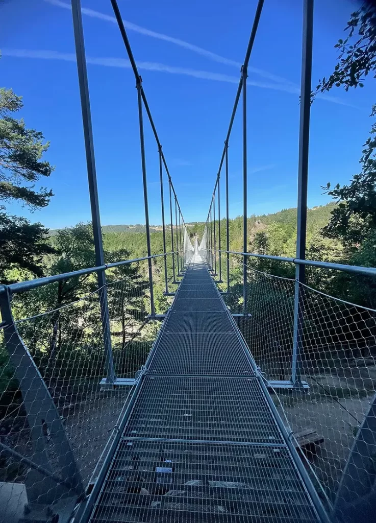 Passerelle himalayenne des Gorges du Lignon