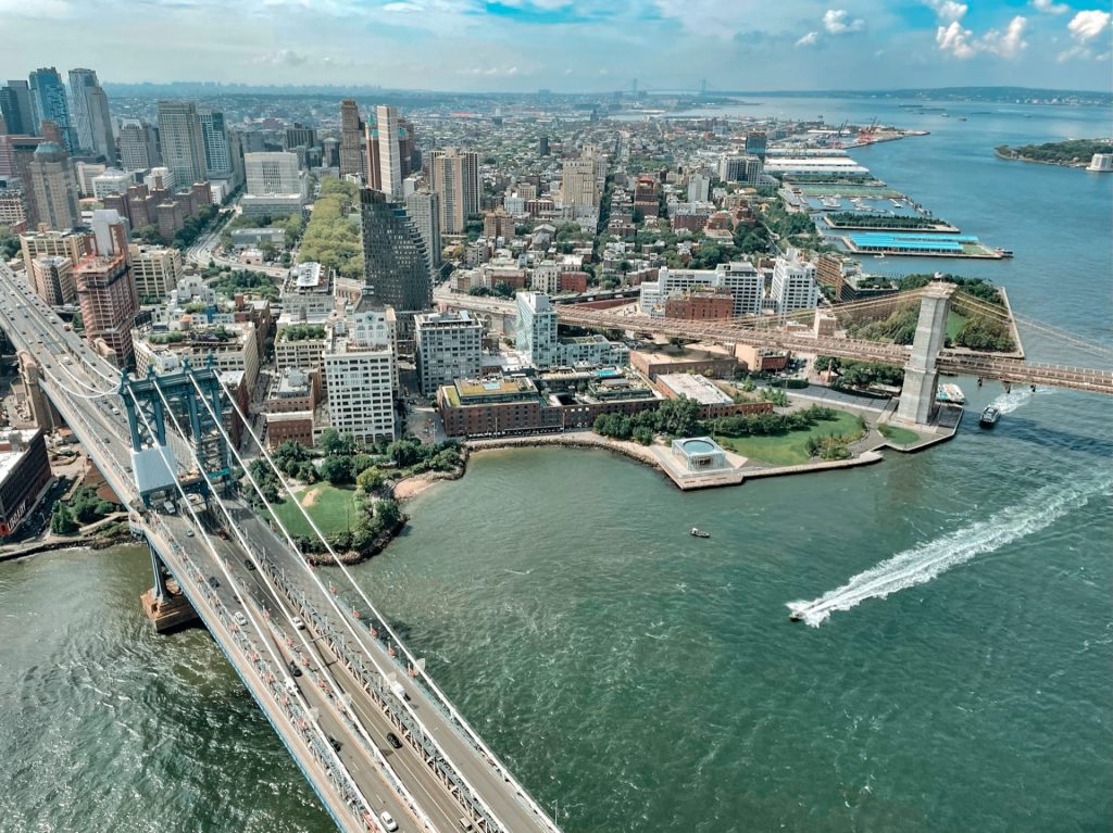 Manhattan Bridge et Brooklyn Bridge