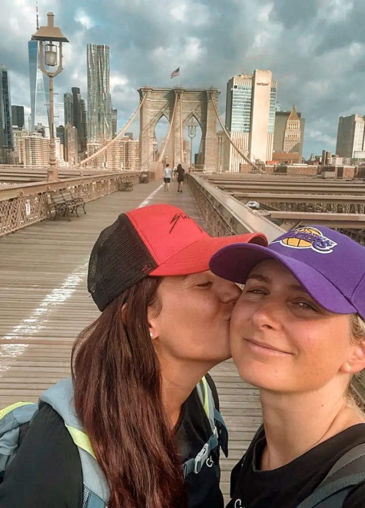 Emy & Cha sur Le Pont de Brooklyn