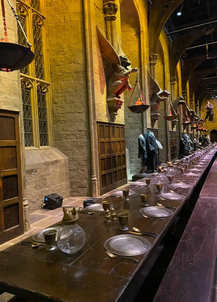 Grande Salle du château - Studios Harry Potter