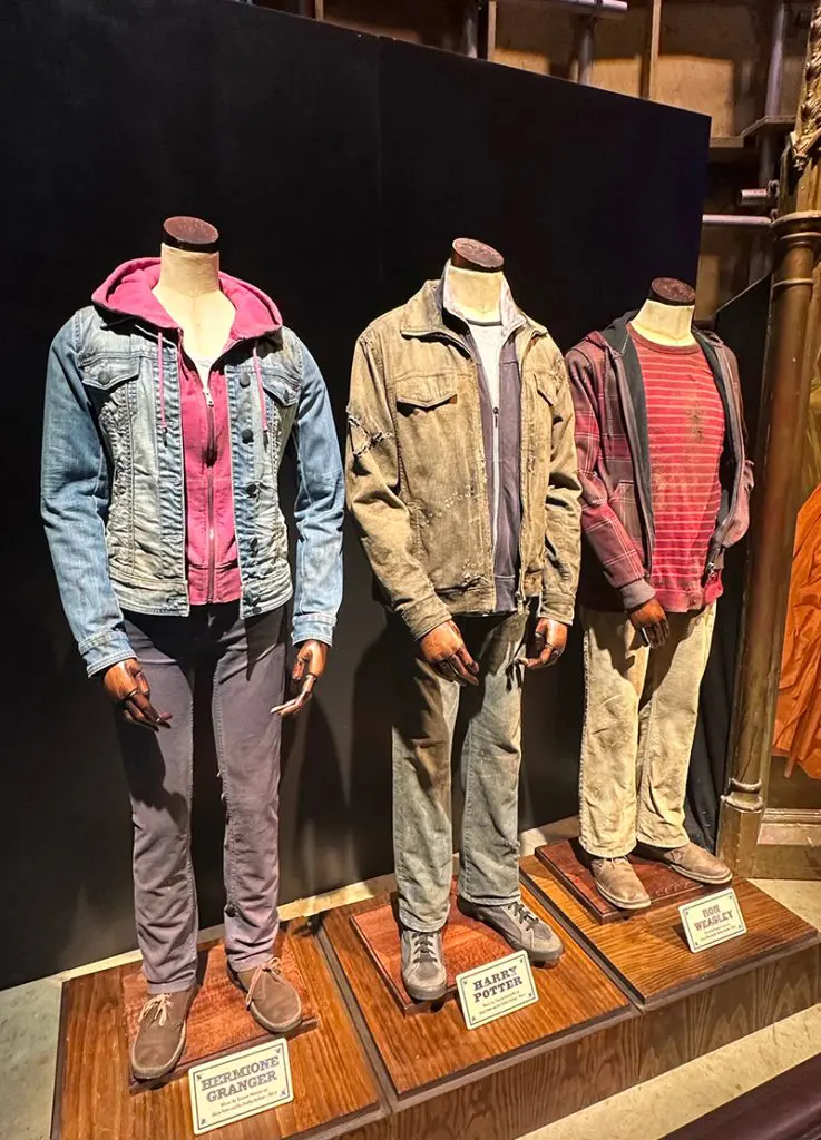 Costume golden trio - Studios Harry Potter