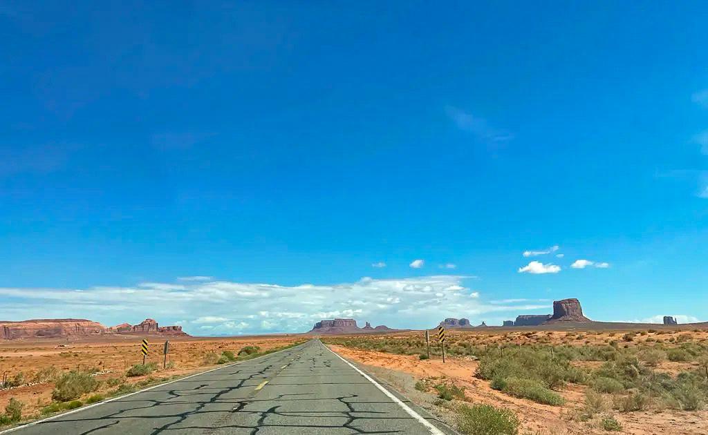 Route vers Monument Valley